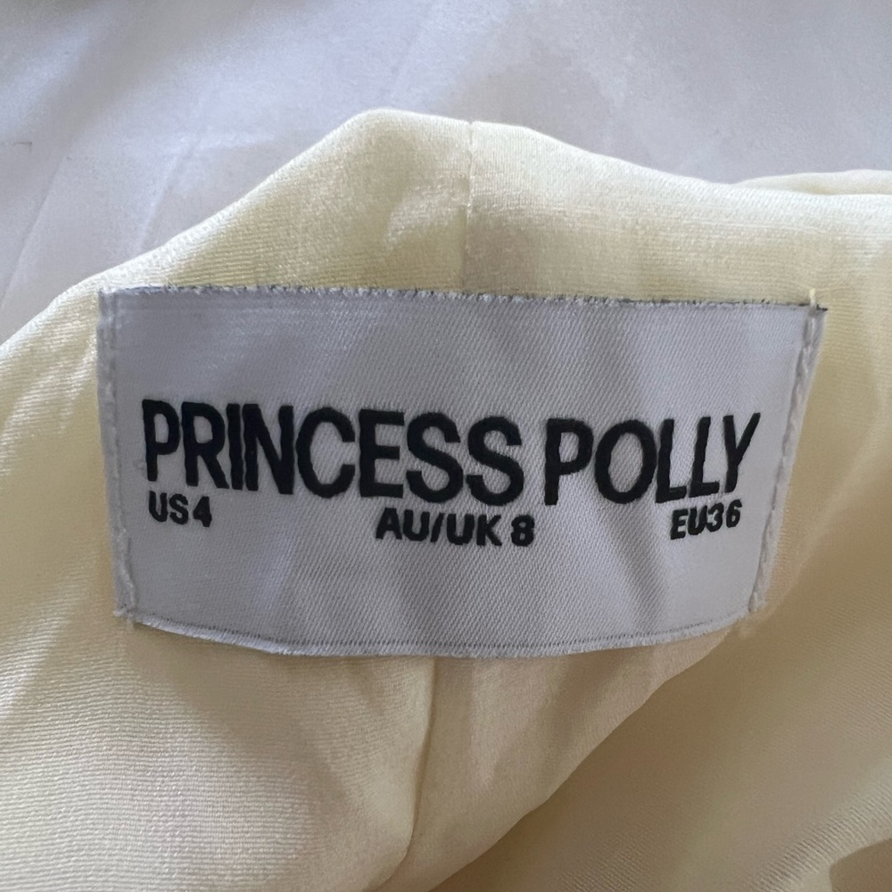 Princess Polly Pale Yellow Lace Maxi Dress with Spaghetti Straps - Picture 5 of 5